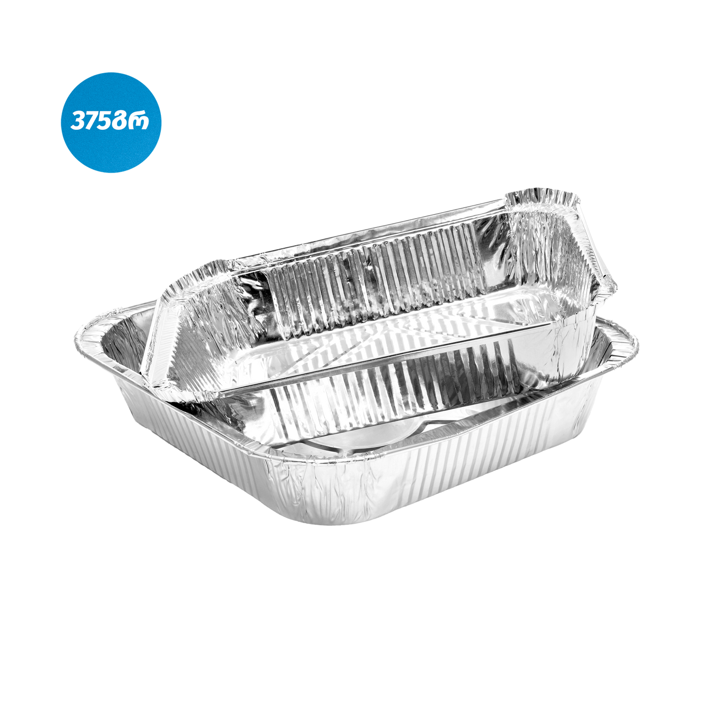 Aluminum container, 375 g, 100 pieces