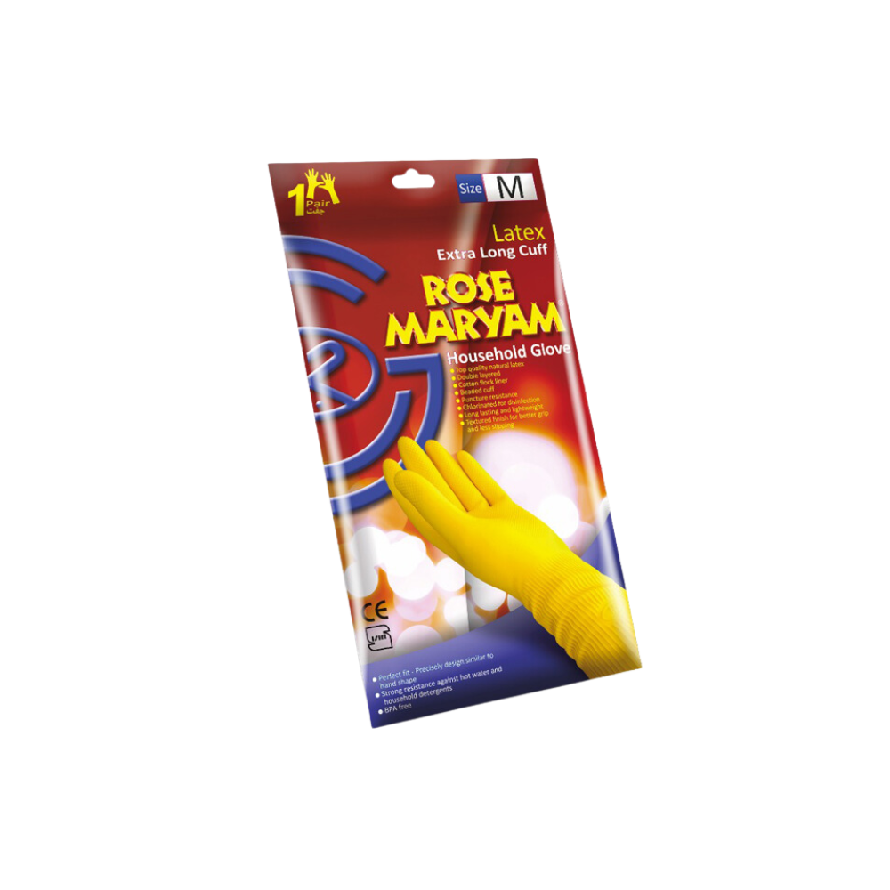 Reusable Latex Gloves (Long) Size M,L