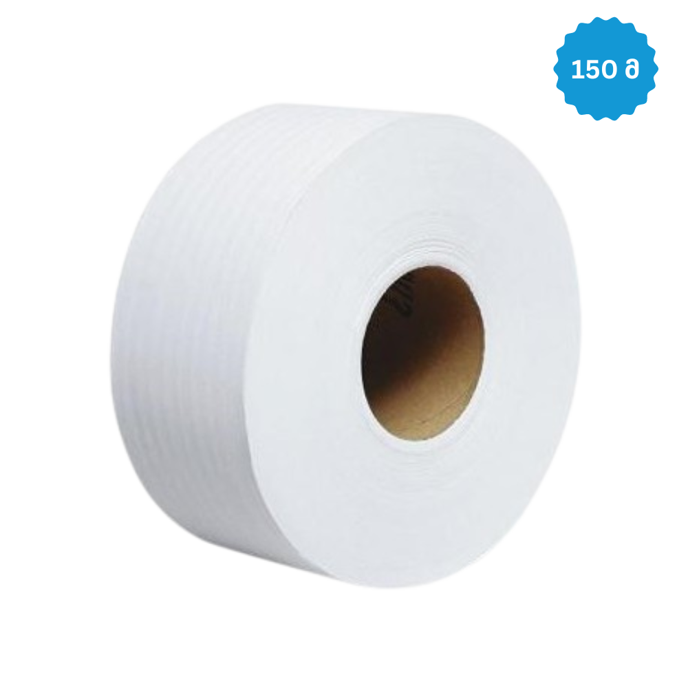 საპირფარეშოს ქაღალდი Jumbo - 2 ფენა/150 მ/12 ცალი ყუთში