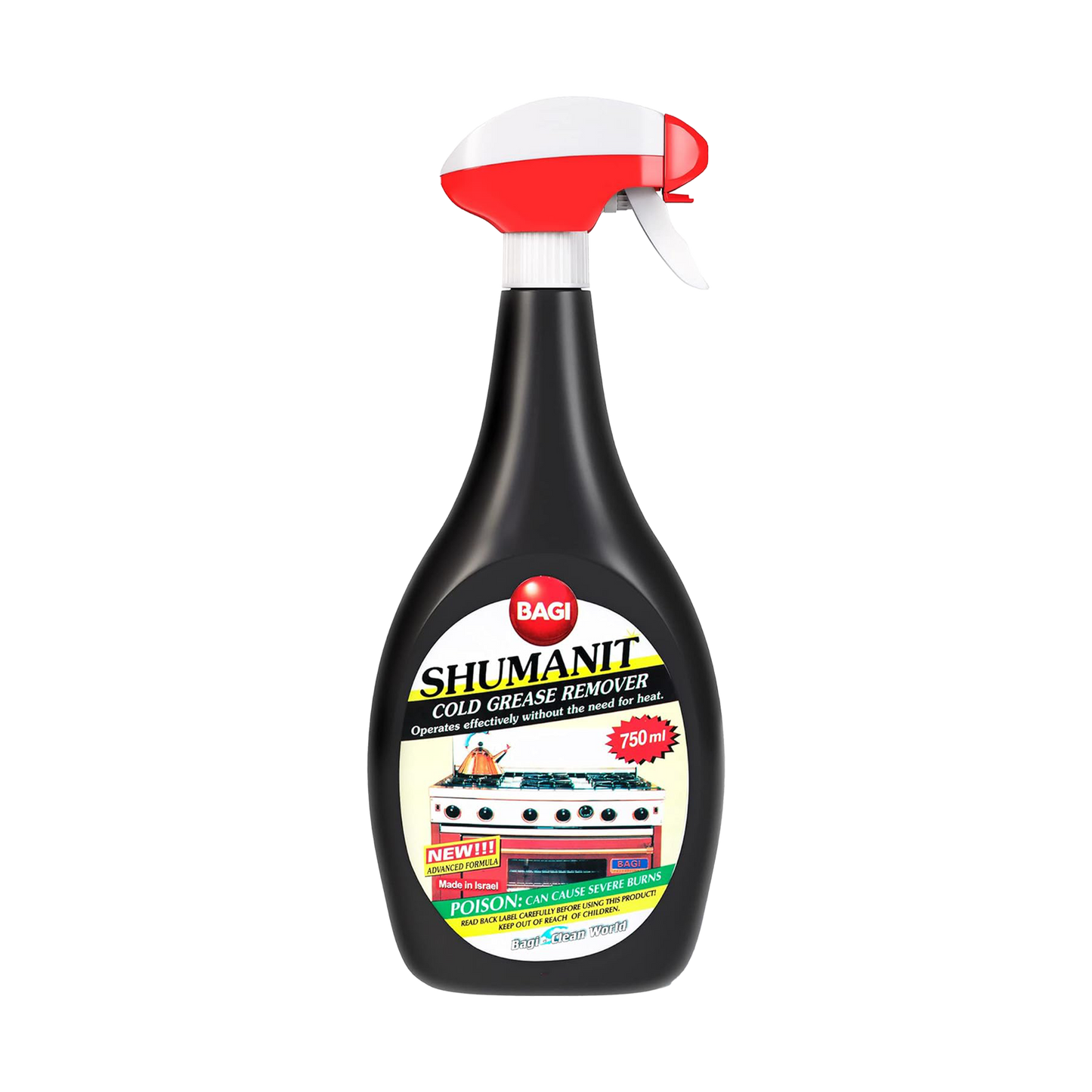 ბაგის შუმანიტი, ცხიმების მოსაშორებელი ემალირებული ზედაპირიდან, 400მლ. / Bagi