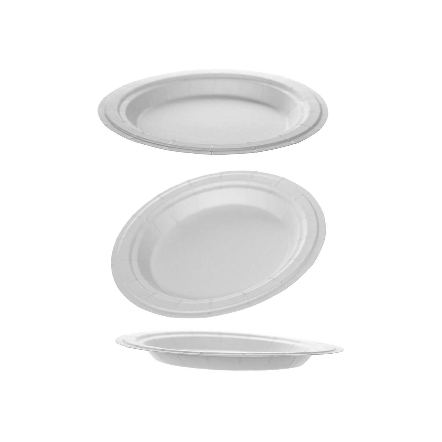 პლასმასის თეფში 210 , 100 ცალი შეკვრაში , 2000 ცალი ყუთში